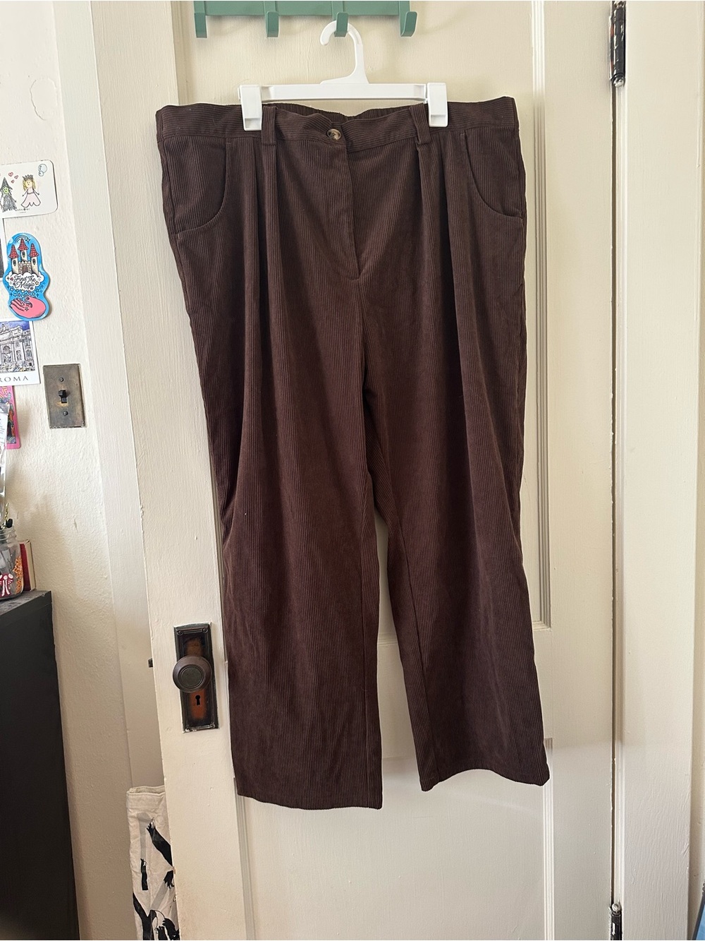 Cider Brown Corduroy Women's Trousers